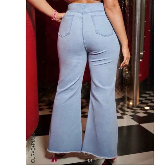 SHEIN Wide Leg Jeans Size 18 - Picture 2 of 2